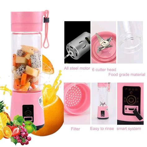 Jual Blender Mini Portable Belender 6 Mata Pisau Portable Juicer Cup