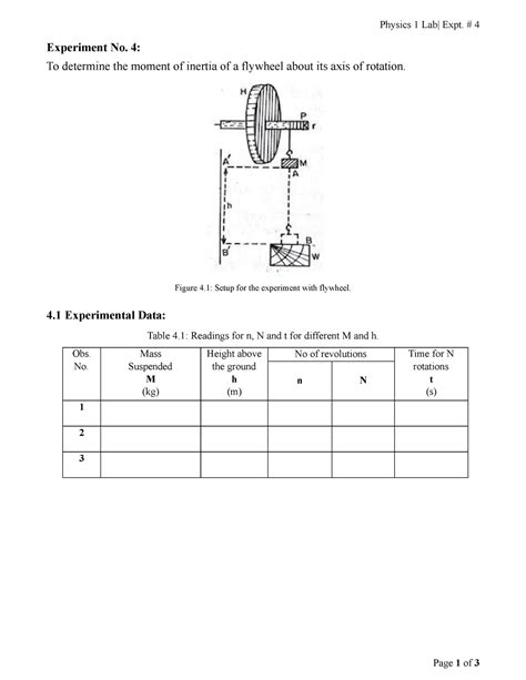 Ex 4 Fly Wheel Physics 1 AIUB Studocu