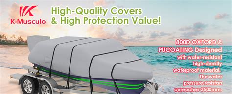 Amazon K Musculo Boat Cover Ft Heavy Duty D Waterproof