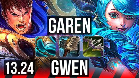 Garen Vs Gwen Top 5 0 2 Rank 7 Garen 700 Games Euw Challenger