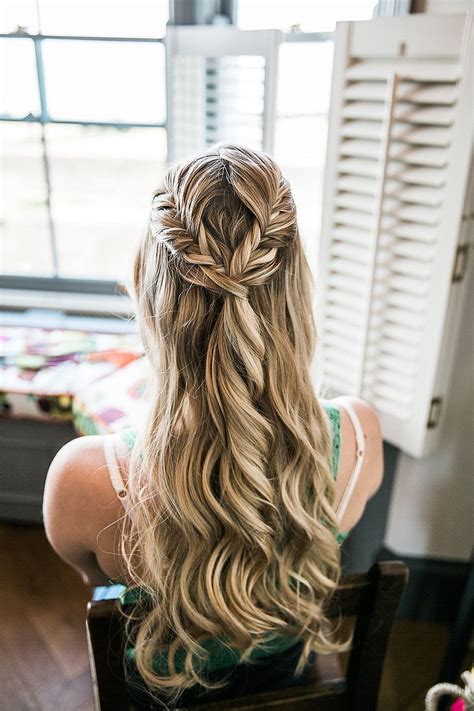 Gorgeous Bridal Half Up Do Plaits Curls Braids Wedding Hair Photo Credit Samie Lee Photography