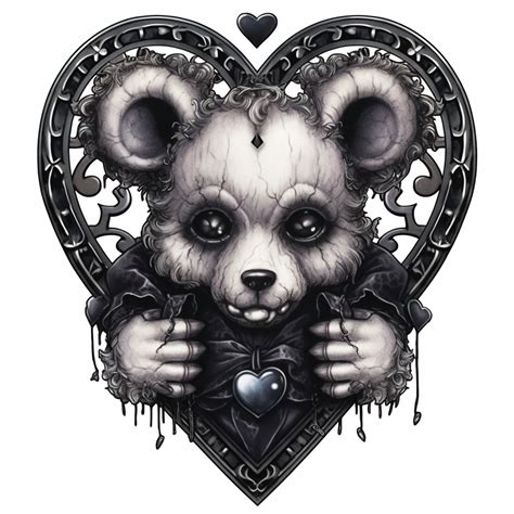 Gothic Teddy Bear Clip Art Clip Art Library