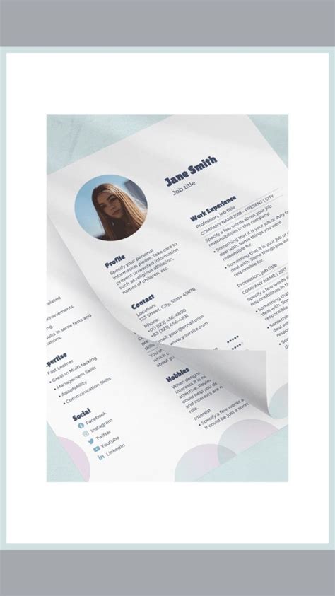 Pin On MusterBundles CV Templates