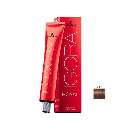 Schwarzkopf Igora Royal HD 7.57 Louro Medio Dourado Cobre - 60g