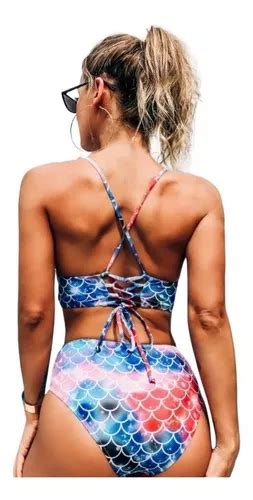 Bañador Bikini De Tie Dye De Escamas De Pez en venta en Solidaridad