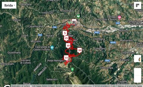 5 Ascoli Xtreme Trail 30 Km 2023 Course Map