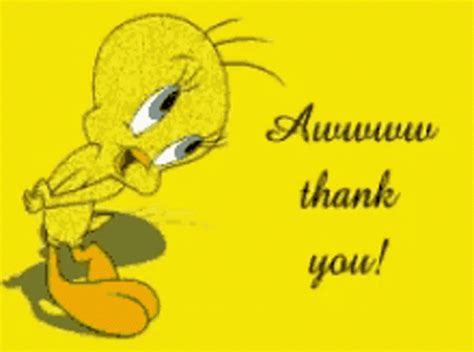 Tweety Bird Aww GIF - TweetyBird Aww ThankYou - Discover & Share GIFs