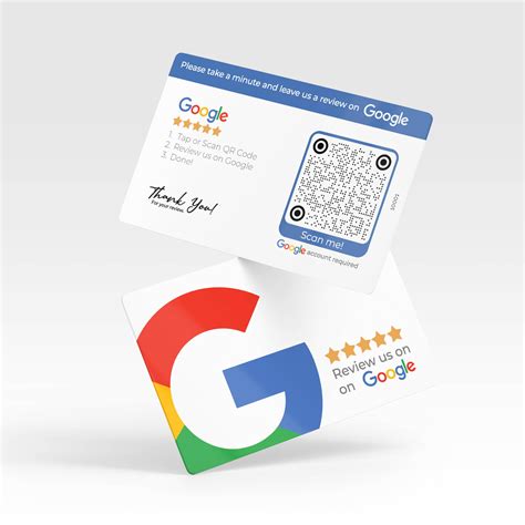 Buy Google Review Card With NFC And QR Code Google Review Business Card