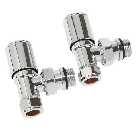 Buy Lockshield Towel Rail Valves Angled Pair Mm X Mirror Chrome