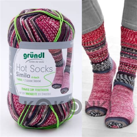 Włóczka skarpetkowa Gründl Hot Socks Simila Kokonki