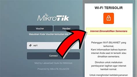 Setting Page Isolir User Voucher Hotspot Mikrotik Dengan Web Proxy