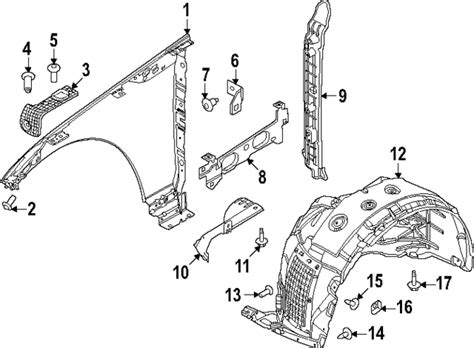 Genuine OEM Fender Liner Part LR190072 Fits 2023 Land Rover Range