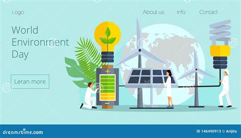 Concept Of Save The Planet Save Energy Stock Illustration