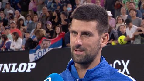 OPEN D AUSTRALIE 2024 Djokovic mécontent de son niveau face à Alexei