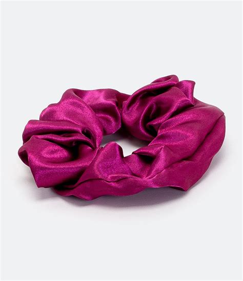 Scrunchie De Cetim Liso Roxo Renner