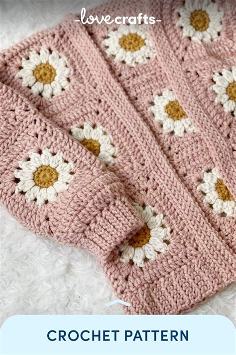 Cozy Days Daisy Cardigan Crochet Pattern By Stephanie Lau Crochet