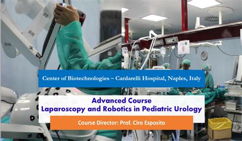 Advanced Course Laparoscopy And Robotics In Pediatric Urology Gem Italy