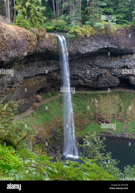 South Falls At Silver Falls State Park Stock Photo Alamy