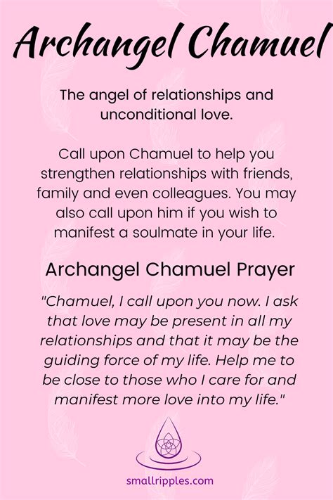 Archangel Chamuel Prayer