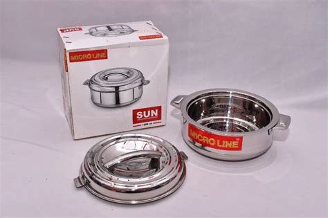SINGLE PIECE Stainless Steel Microline Ss Hot Box Ml For MANY PURPOSES Capacity Ml