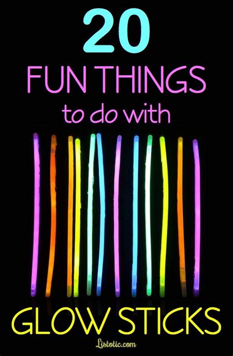 20 Cool Glow Stick Ideas 24 7 Moms