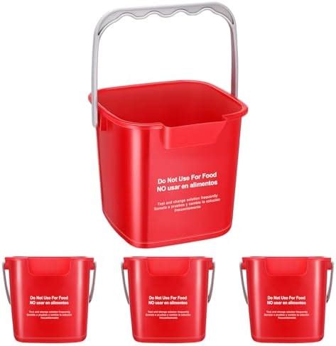 Amazon Noble Products Small Red Sanitizing Bucket 3 Quart