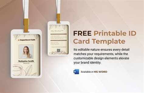 ID Card in Word - FREE Template Download | Template.net