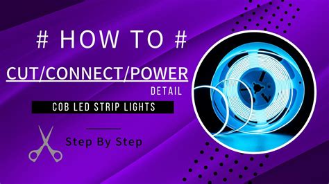 How To Cut Connect And Power Fob Cob Led Strip Lighting Yiford