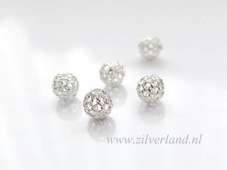 10 Stuks 6mm Sterling Zilveren Kralen Zilverland Zilveren Sieraden