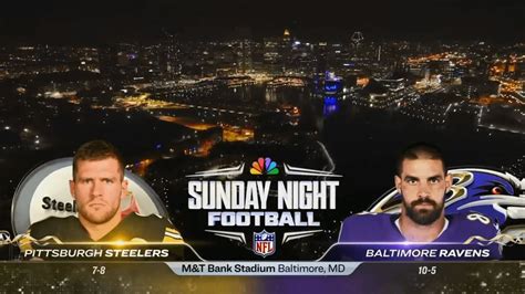 Sunday Night Football On Nbc Intro Pitbal 112023 Youtube