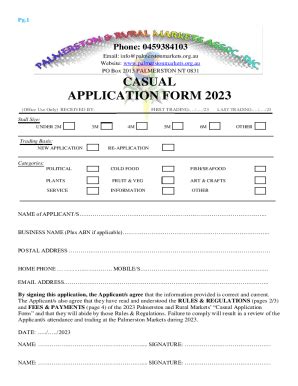 Fillable Online Information Stall Application Form Fax Email