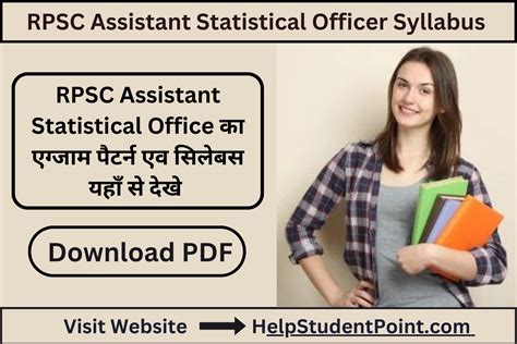 Rpsc Assistant Statistical Officer Syllabus Helpstudentpoint