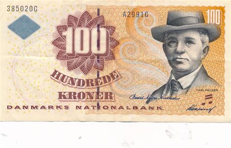 D Nemark Kroner Geldschein Banknote Denmark Carl Nielsen