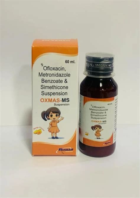 OFLOXACIN PLUS METRONIDAZOLE SIMETHICONE SUSPENSION Strength 60 Ml