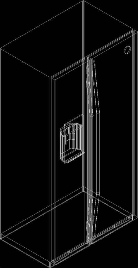 Fridge 3d Dwg Model For Autocad • Designs Cad