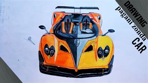 Drawing Pagani Car Pagani Zonda Car Drawing🔥easy Drawing Youtube