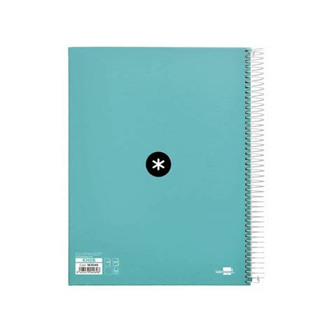 Cuaderno Espiral Liderpapel Din A Micro Antartik Liso Azul