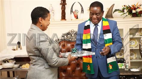 Cuban Ambassador Bids Farewell To President Mnangagwa Zimbabwe Situation