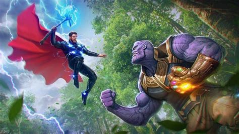 Thor vs thanos by Christmann on DeviantArt