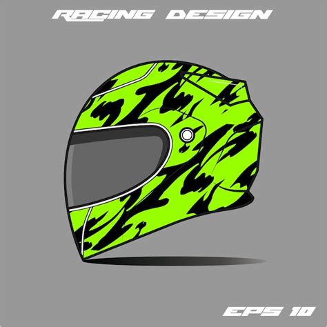 Premium Vector | Racing helmet designs vector