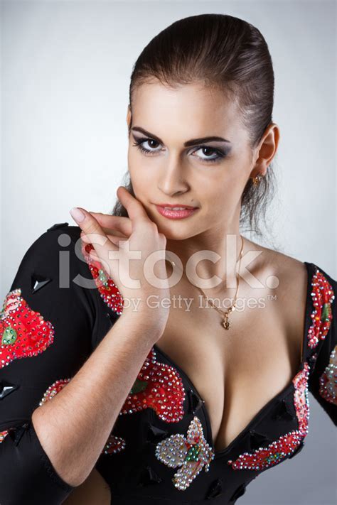 Woman In Red Dress Elegant Brunette Stock Photo Royalty Free FreeImages
