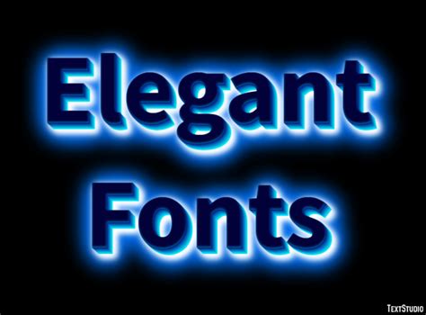 Elegant Fonts Text Effect and Logo Design Font