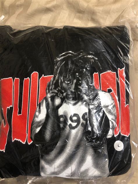 Vlone Juice Wrld X Vlone Man Of The Year Hoodie Black