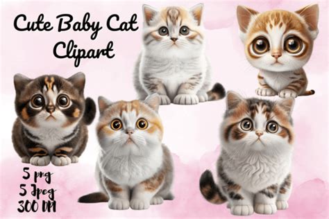 Cute Cat Sublimation Clipart Graphic By Line Store Creative Fabrica