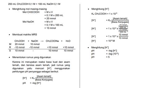 Sebanyak 100 Ml Larutan Naoh 01 M Dicampur Dengan