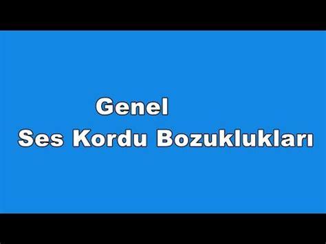 Ses Kordu Bozuklukları Genel Binaural Isochronic Enerji Frekansı