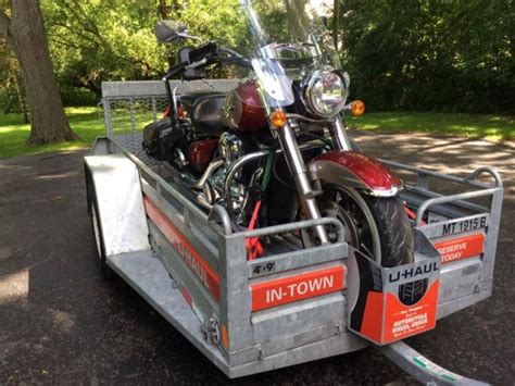 How To Tie Down Motorcycle On Uhaul Trailer