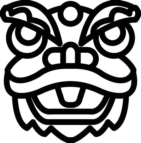 Lion Dance Vector Icon 41160404 Vector Art At Vecteezy