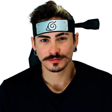 Bandana Faixa Ninja Premium Naruto Aldeia Da Folha Cosplay Submarino