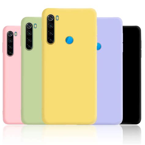 Para Xiaomi Redmi Note 8 T Capa De Silicone Preta Roxa Note8t Para Redmi Note 8